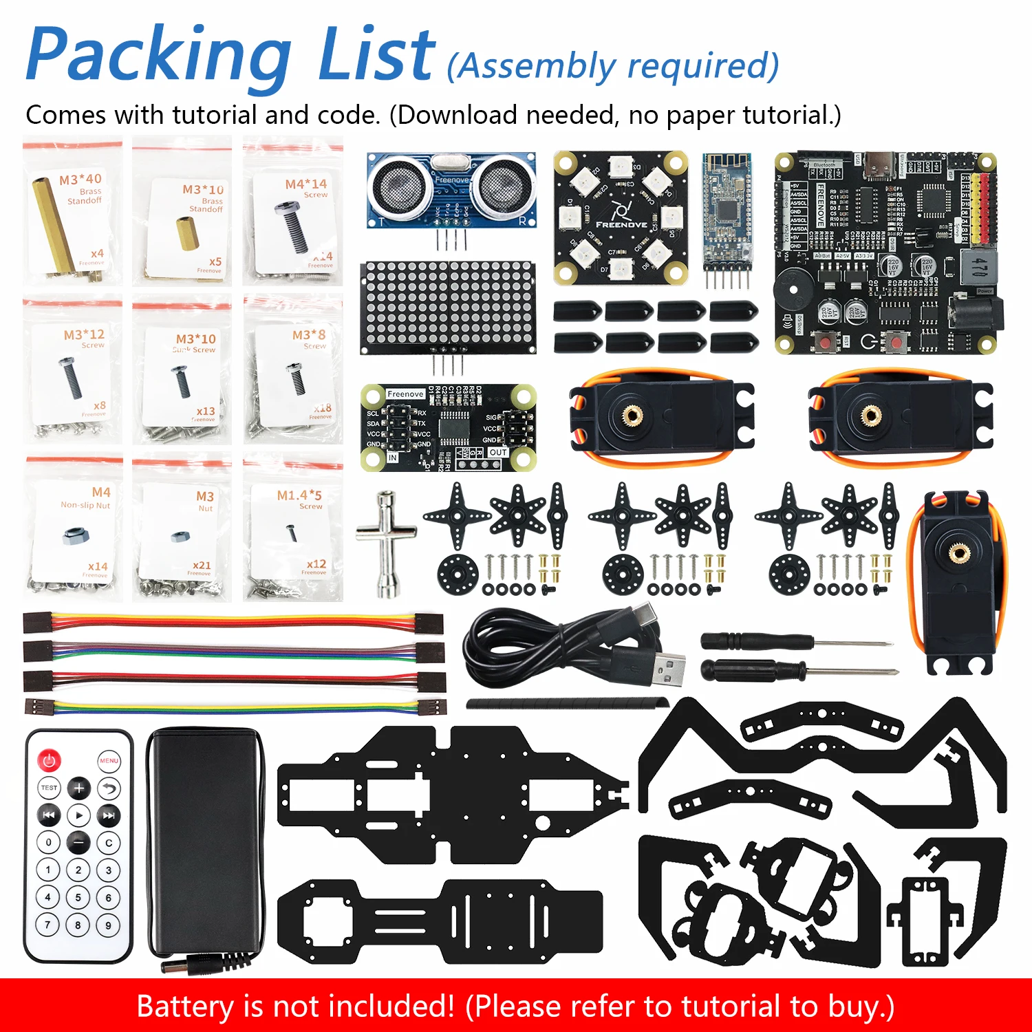 Robot Ant Kit for Arduino, Dot Matrix Expressions, Obstacle Avoidance, Wireless Control App, Ultrasonic Sensor Servo - 画像 (2)
