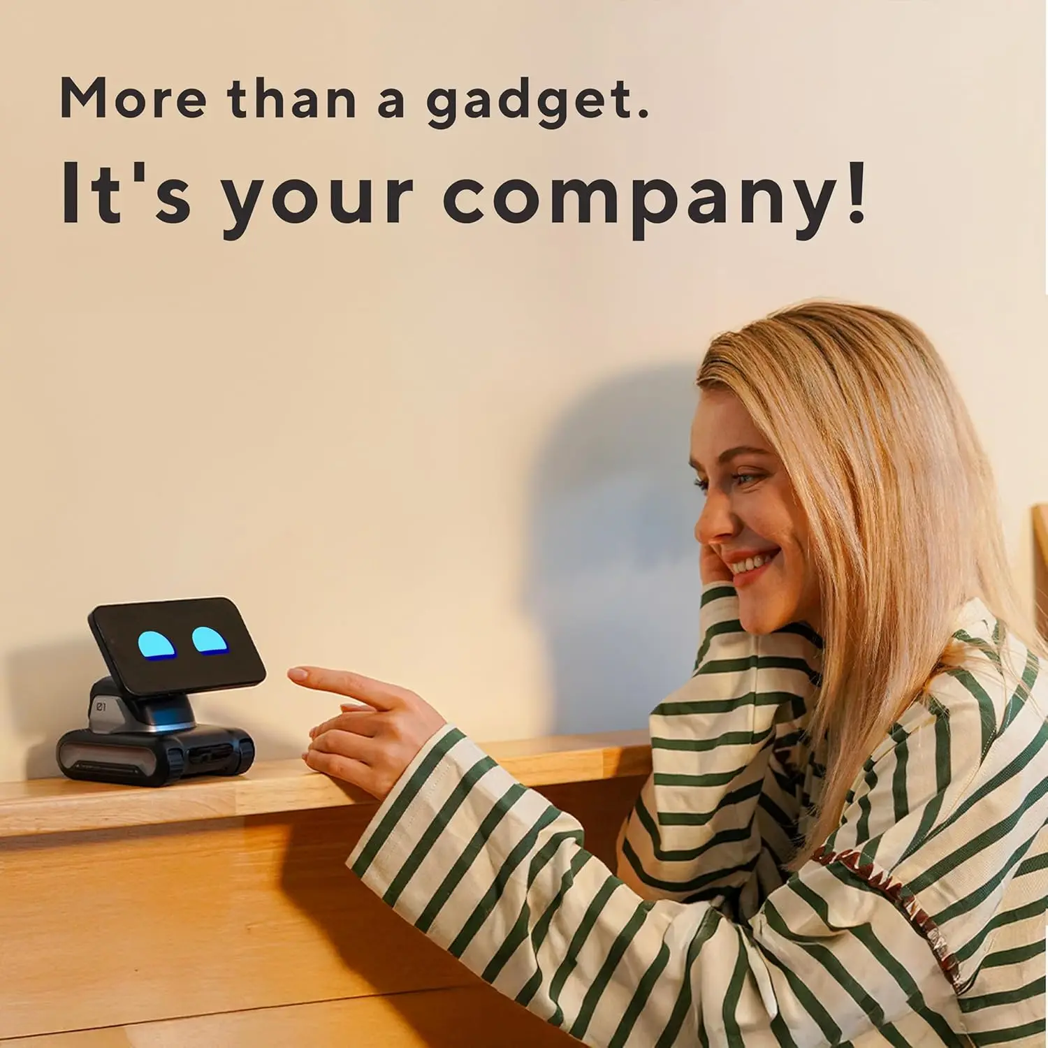 LOOI Smart Desktop Robot | AI Desktop Companion,ChatGPT Voice Interaction,Memory,Gesture& Face Recognition,Emotional Support – Bild 7