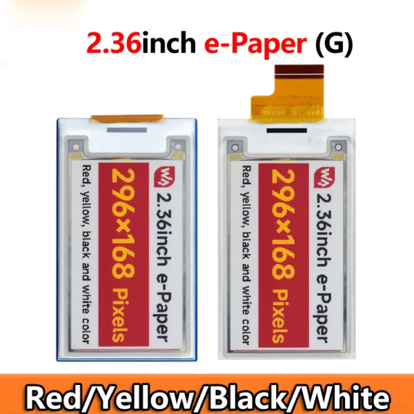 2.36 inch E-Paper Module (G) 296x168 E-Ink Display SPI For Arduino/Raspberry Pi/STM32