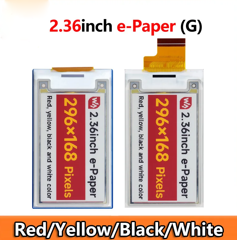 2.36 inch E-Paper Module (G) 296x168 E-Ink Display SPI For Arduino/Raspberry Pi/STM32