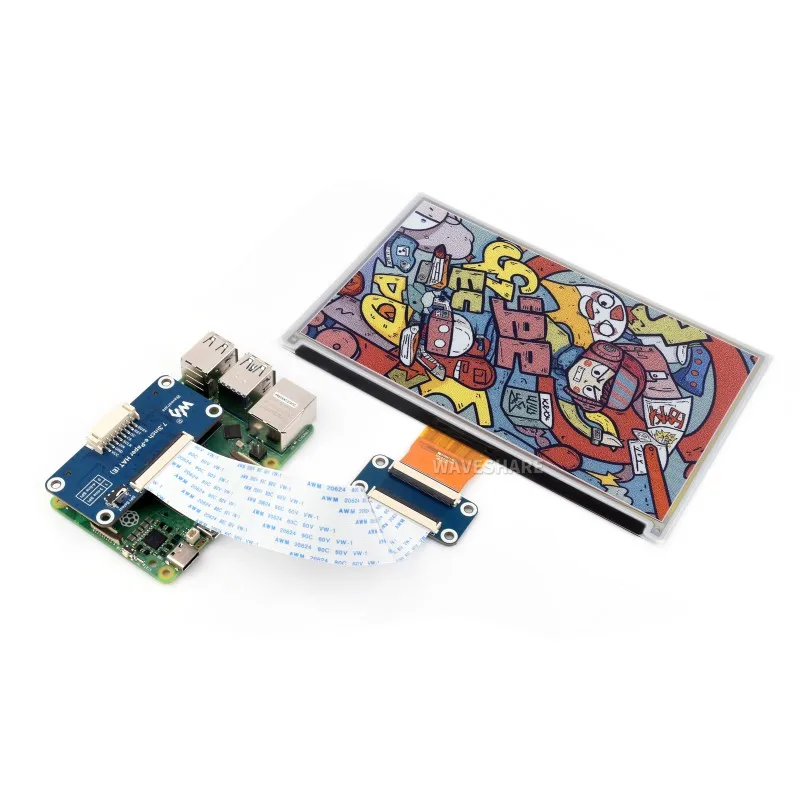 7.3 inch E-Ink Spectra 6 (E6) Full Color E-Paper Display, Low Power Consumption, 800×480 Pixels, SPI Communication - Imagen 6