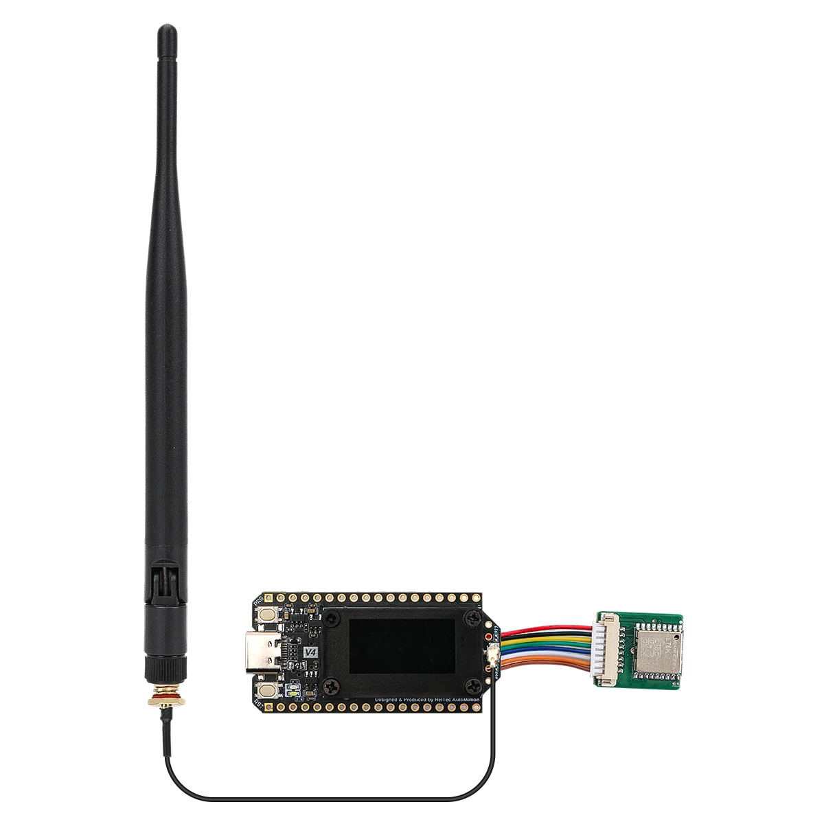 Heltec LoRa 32 V4 Meshtastic Dev-Board 27dBm Bajo consumo Energía solar GPS ESP32 SX1262 Compatible con WiFi BLE para IoT Mesh LoRa con antena
