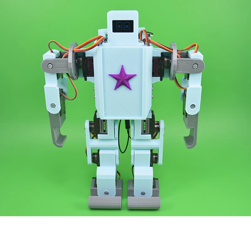 12 DOF Humanoid Robot With Voice Controller Smart Toy for Arduino Open Source Mixly Graphical Programming - 画像 (3)
