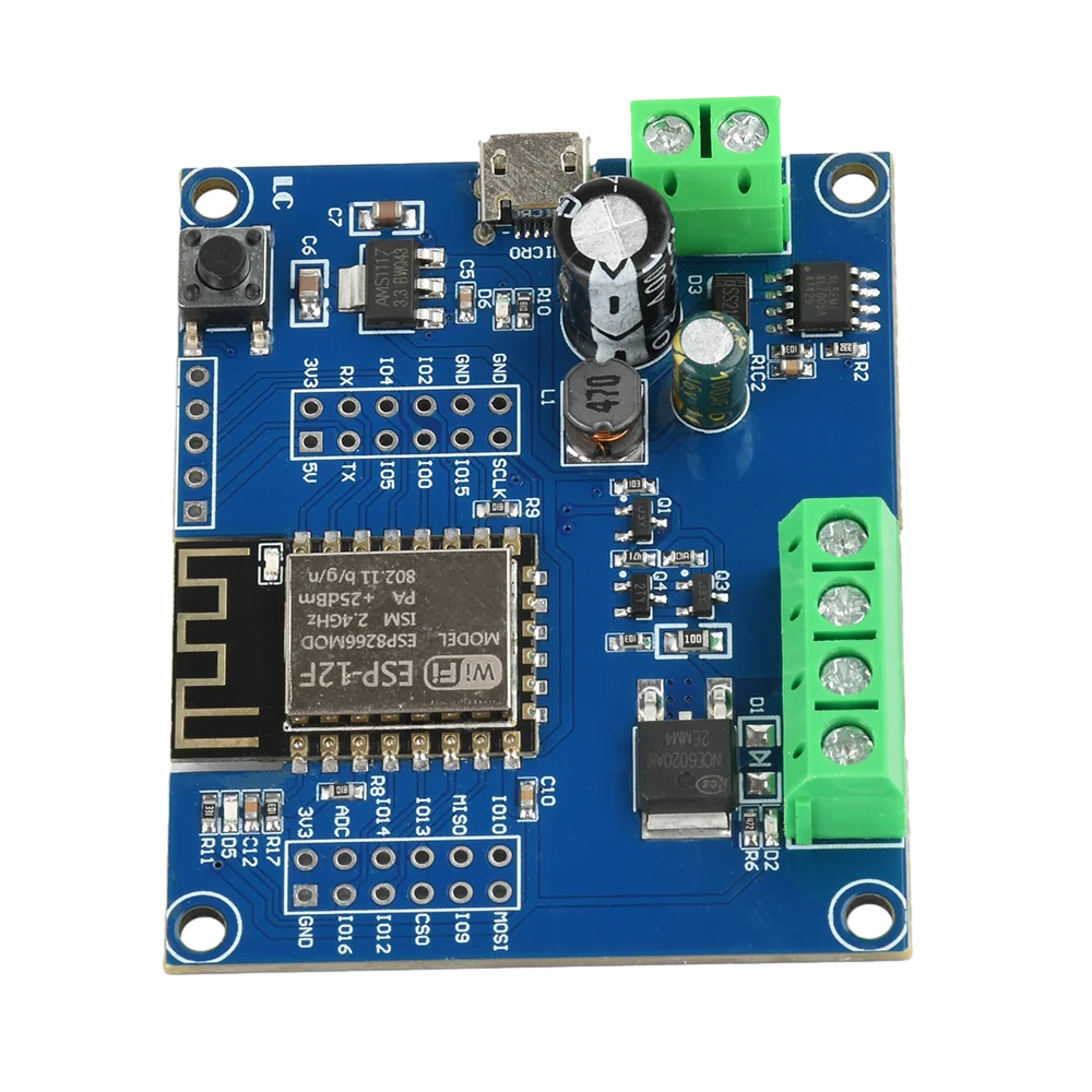 DC 5-80V ESP8266 WIFI Single Relay MOS Switch Control Module ESP-12F Development Board Micro USB Interface - Imagen 3