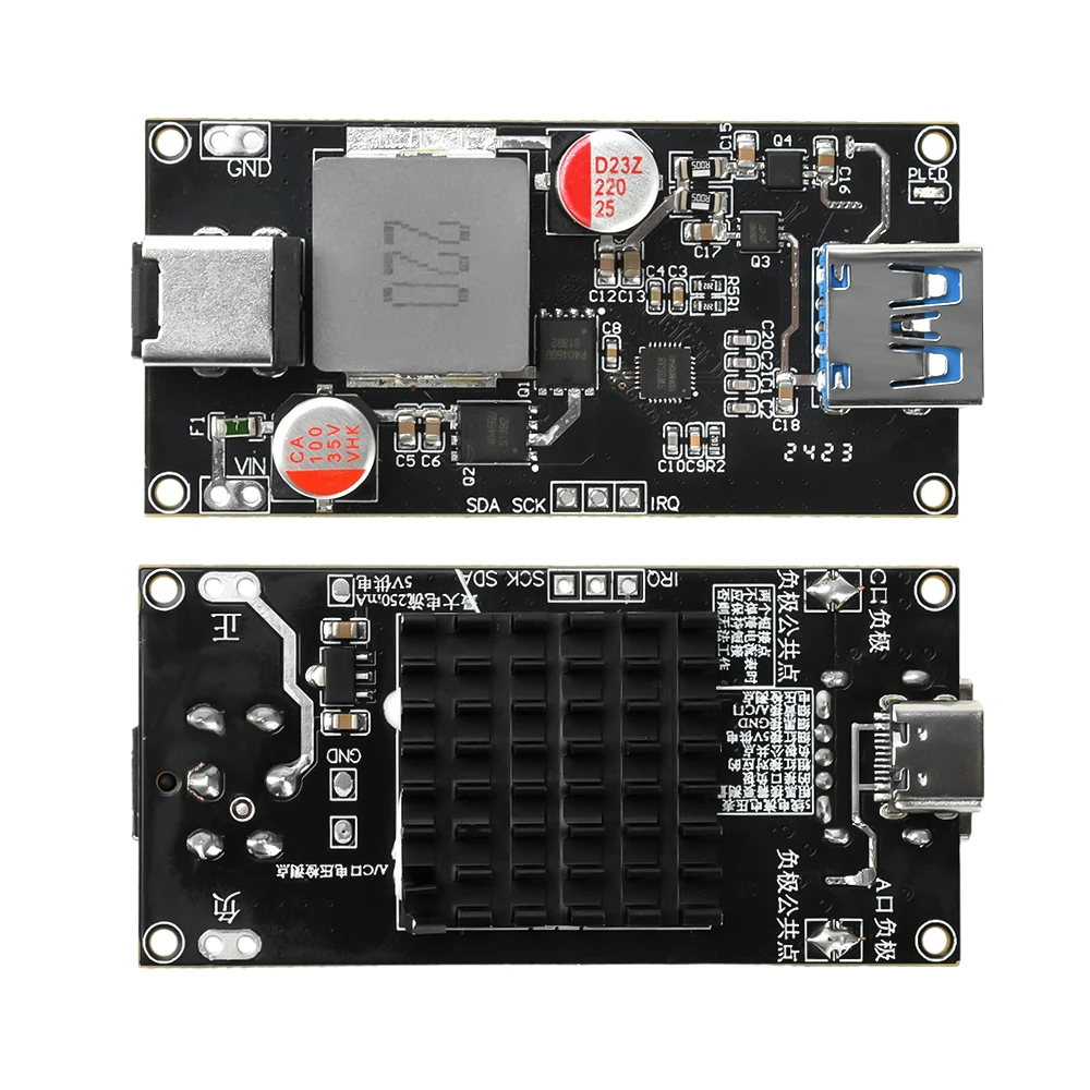 PD3.1充電器 高出力140W 全プロトコル対応 デスクトップ型インテリジェント急速充電モジュール Arduino用急速充電保護機能搭載