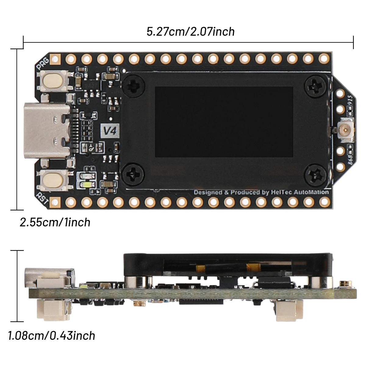 Heltec LoRa 32 V4 Meshtastic Dev-Board 27dBm Low Power Solar GPS ESP32 SX1262 Support WiFi BLE for IoT Mesh LoRa With Antenna - Imagen 3