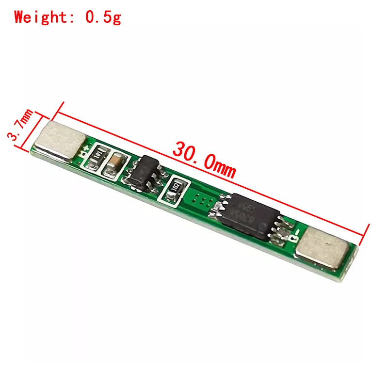10PCS 1S 3.7V 3A li-ion BMS PCM battery protection board pcm for 18650 lithium ion li battery - Imagen 3