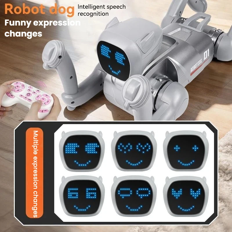 MIJIA AI Intelligent Interactive Robot Dog Voice Recognition Expression Management Action Sing Dance Multifunctional Robot Dog - Imagen 2