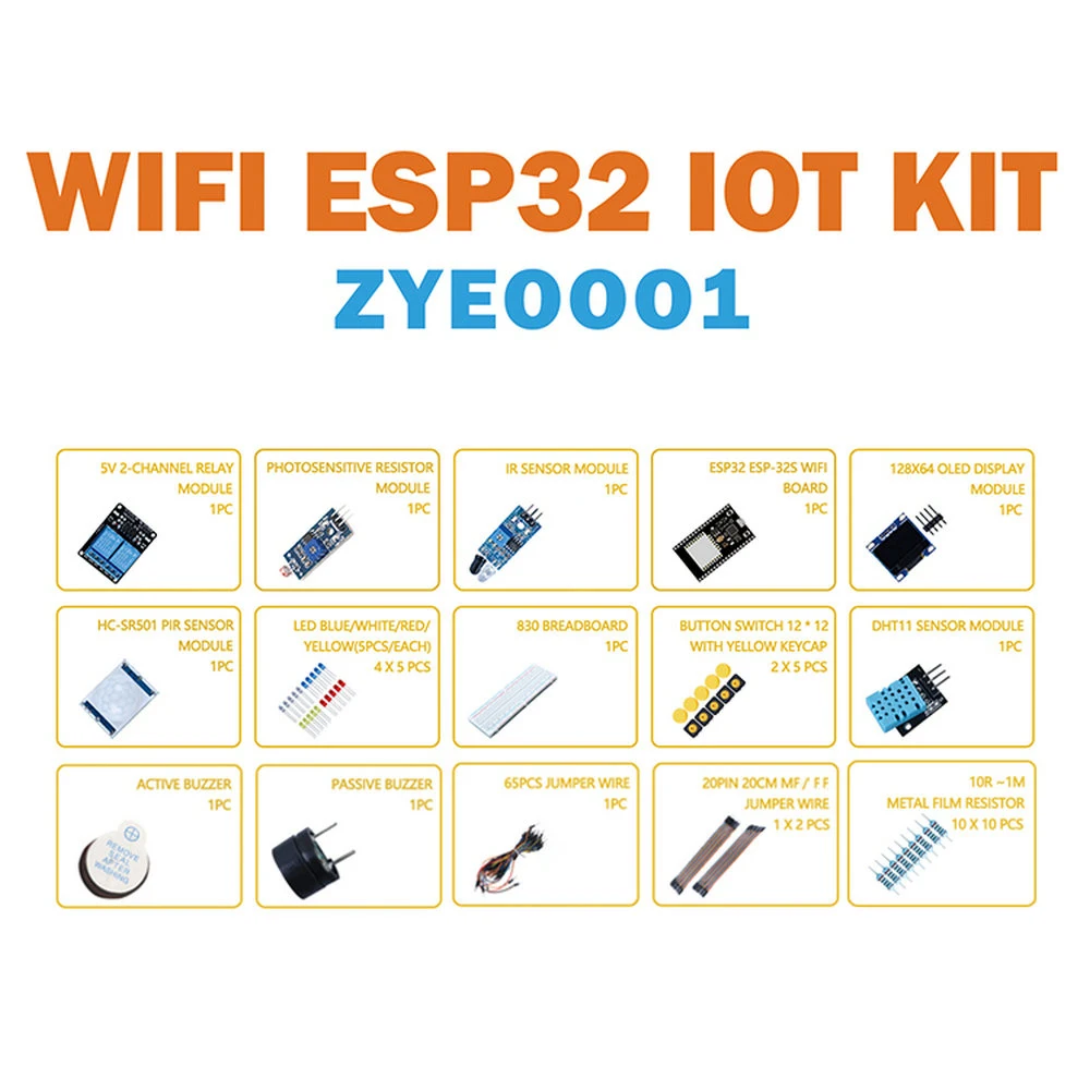 177PCS ESP32 ESP-32S WiFi Starter Kit for Arduino Kits Learning Suite With Retail Box - Imagen 4