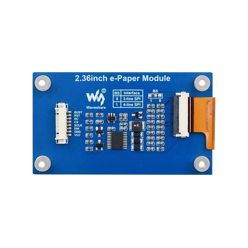 2.36 inch E-Paper Module (G) 296x168 E-Ink Display SPI For Arduino/Raspberry Pi/STM32 - 画像 (4)