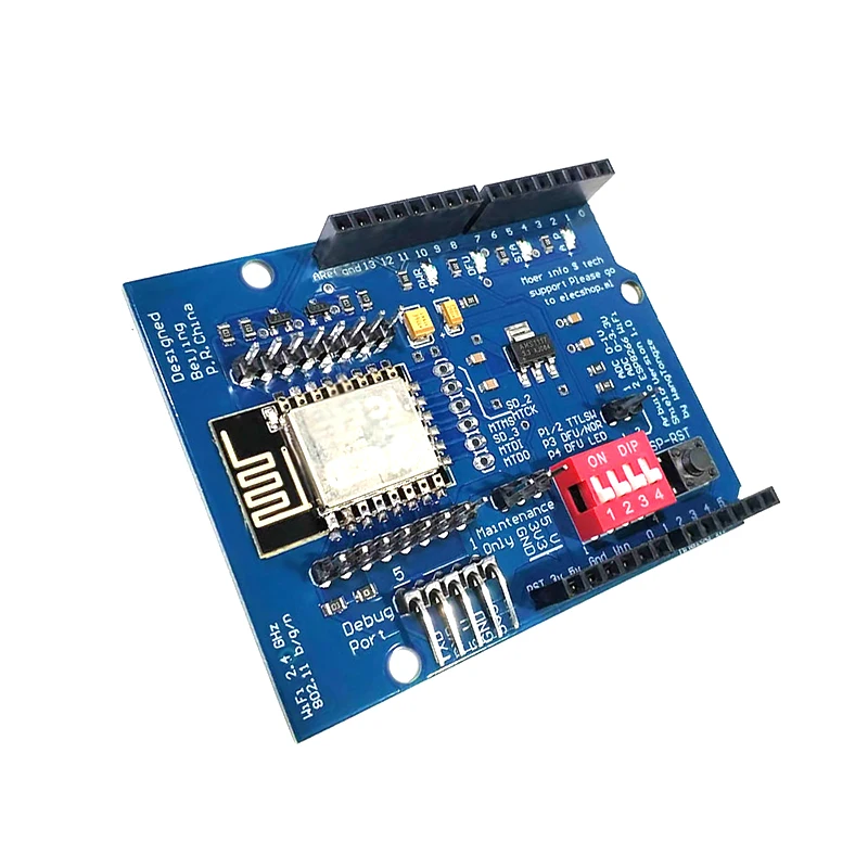 ESP8266 ESP-12E UART WIFI Wireless Shield Development Board For Arduino UNO R3 Circuits Boards Modules ONE - Imagen 3