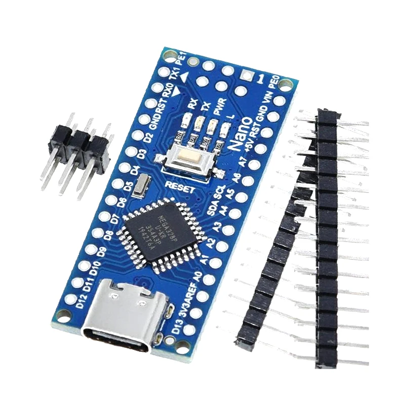 Type-C / Micro USB CH340 Nano 3.0 ATmega328P Controller Board Compatible For Arduino Nano CH340 USB Driver Nano V3.0 ATmega328 - 画像 (2)