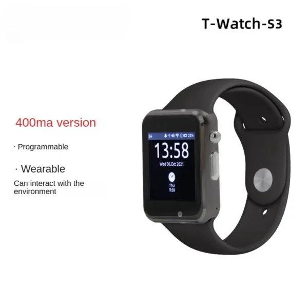 T-Watch-S3 ESP32-S3 Programmable LoRa WiFi Bluetooth PMU Touchable Watch