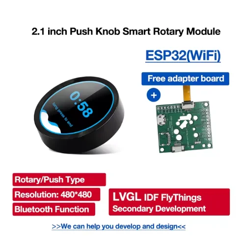 ESP32 S3 Development Board 2.1 inch Round Rotary Knob LCD Smart Screen 2.1inch Display 480x480 LVGL for Arduino - 画像 (2)