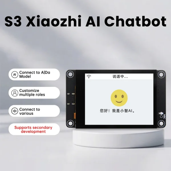 ESP32-S3 Development Board With 2.8-Inch Color Screen Dual Core Processor WiFi Bluetooth AI Smart Display Board Type-C Interface