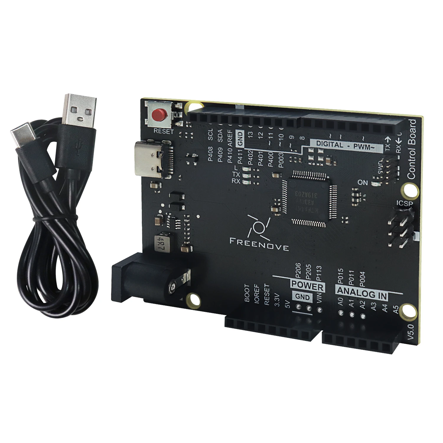 Control Board V5 for Arduino UNO R4 WiFi Mini, Arm Cortex-M4, Onboard ESP32-S3, LED matrix, USB-C, Tutorial Code - 画像 (7)