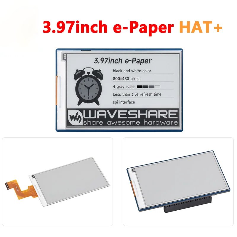 Raspberry Pi de 3,97 pulgadas, pantalla e-Paper, ancho de banda 800x480, para Arduino/Jetson/STM32/ESP32