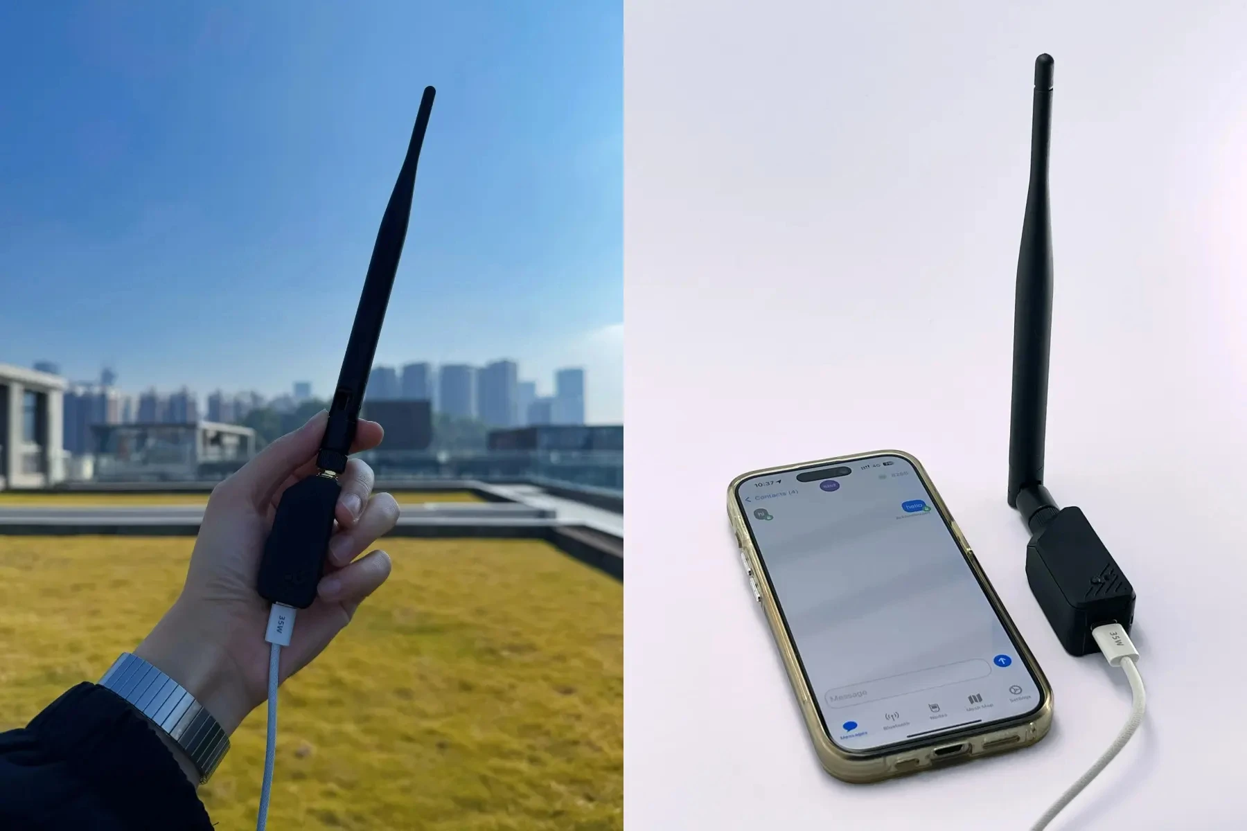 Meshtastic LoRa Esp32 S3 XIAO ESP32S3 & Wio-SX1262 Kit, 868MHz 915MHz, 2dBi External Antenna with 3D Case, WiFi, BLE, LoRa - Imagen 4