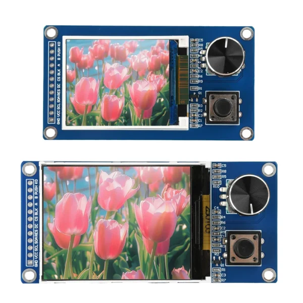 1.8-Inch 2.4-Inch TFT Display Screen With Ec11 Rotary Encoder Combination Module SPI Interface LCD Screen Electronic Kit