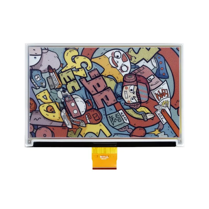 Pantalla E-Ink Spectra 6 (E6) de 7,3 pulgadas a todo color, bajo consumo de energía, 800 × 480 píxeles, comunicación SPI.