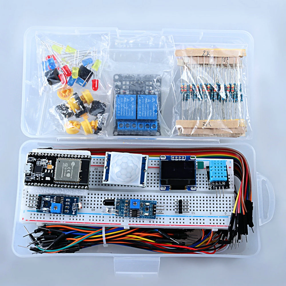 177PCS ESP32 ESP-32S WiFi Starter Kit for Arduino Kits Learning Suite With Retail Box - Imagen 2