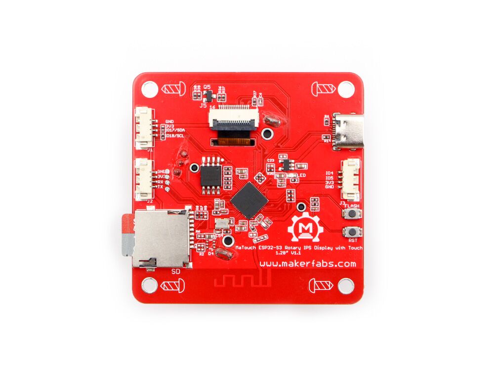 MaTouch ESP32-S3 1.28" Rotary IPS-Display GC9A01 - 画像 (3)
