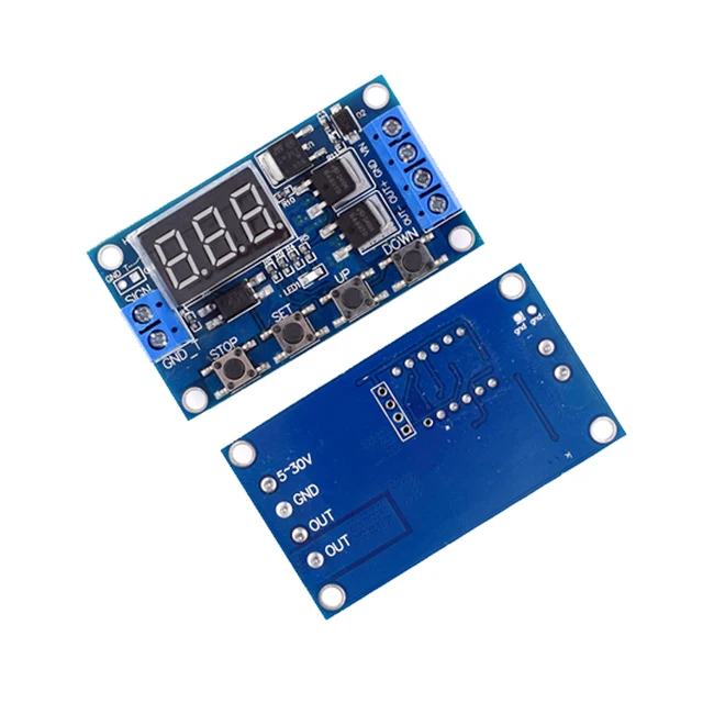 Circuito de interruptor de retardo de ciclo de activación con placa de control de doble tubo MOS en lugar de módulo de relé