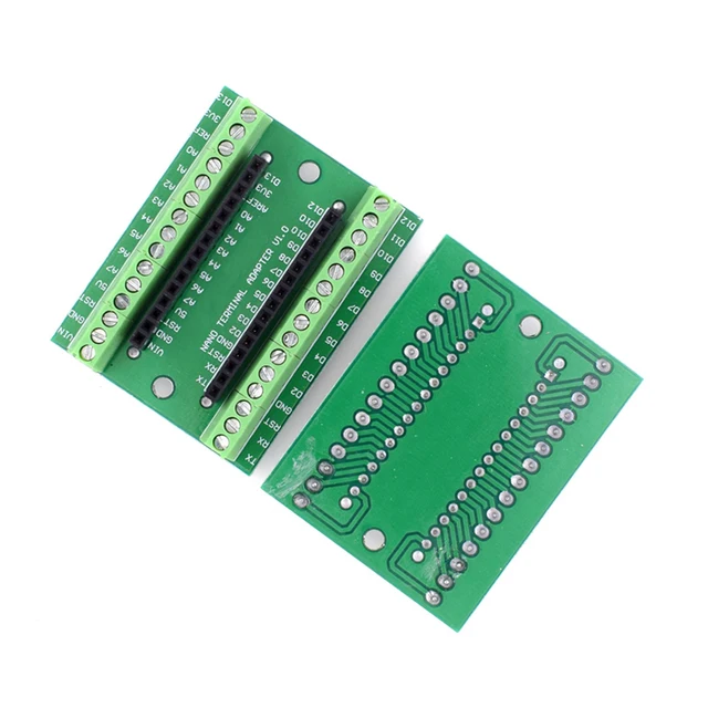 NANO V3.0 Controller Terminal Adapter Expansion Board NANO V 3.0 IO Shield Simple Extension Plate For Arduino AVR ATMEGA328P - Imagen 6