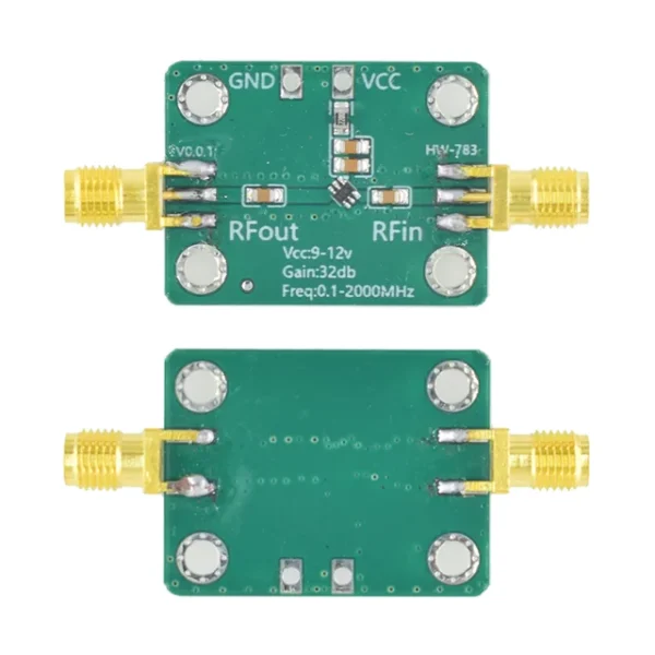 0.1MHz-2000MHz 32dB LNA RF Broadband Low Noise Amplifier Module Radio Frequency Wideband Amplifier