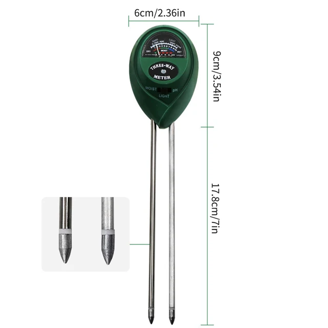 Garden PH Meter Sunlight 3in1 Soil PH Tester Garden Flowers Soil Moisture Sensor Plants Acidity Humidity PH Monitor Detector - Imagen 4