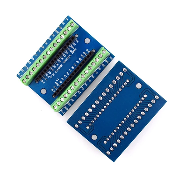 NANO V3.0 Controller Terminal Adapter Expansion Board NANO V 3.0 IO Shield Simple Extension Plate For Arduino AVR ATMEGA328P - Imagen 3