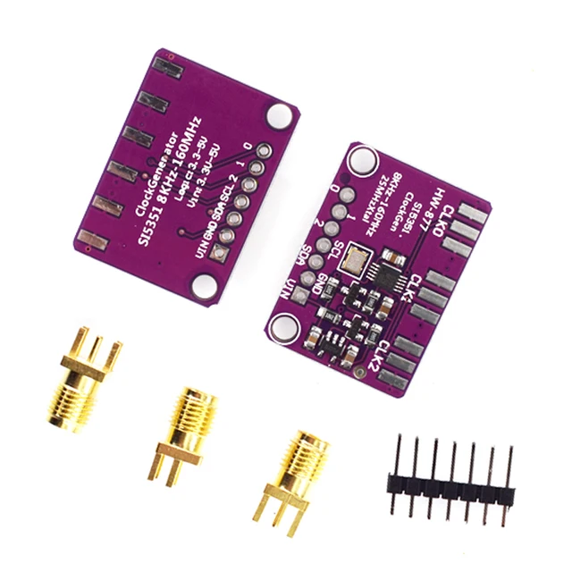 DC 3V-5V Si5351A Si5351 I2C Clock Generator Breakout Board Module Si 5351 A Signal Generator Clock 8KHz-160MHz – Bild 3