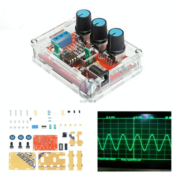 XR2206 High Precision Signal Generator DIY Kit Sine Triangle Square Waves 1Hz 1MHz Frequency Range Adjustable Frequency