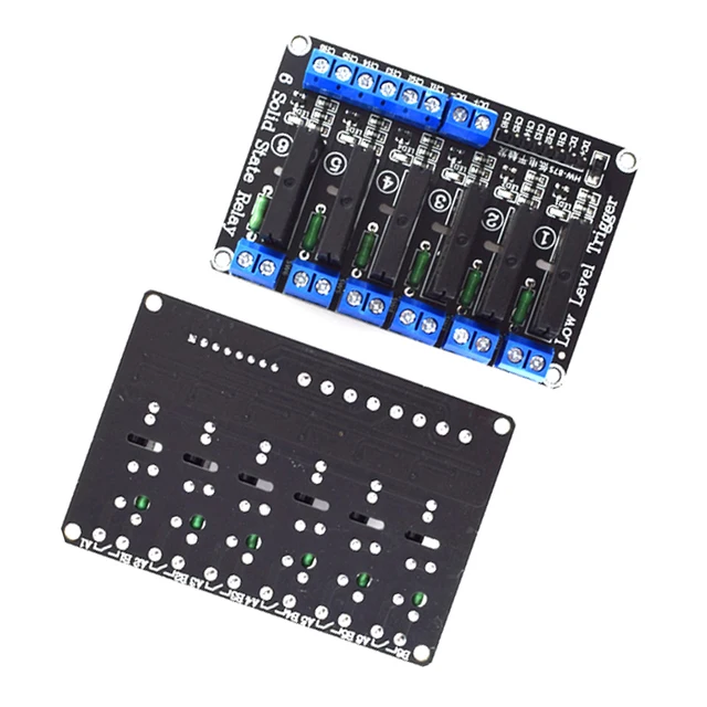 1 2 4 6 8 Channel Low Level 5V Solid State Relay Module SSR G3MB-202P 250V 2A Output With Resistive Fuse For Arduino - Imagen 3