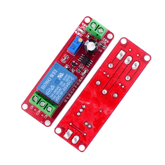 DC 5V 12V Time Delay Relay NE555 Time Relay Shield Timing Relay Timer Control Switch Car Relays Pulse Generation Duty Cycle - 画像 (2)