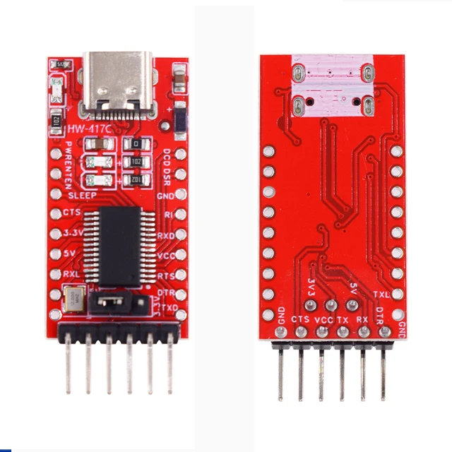 Módulo adaptador serie USB FT232RL FTDI de 3,3 V y 5,5 V a TTL para Arduino FT232 Pro Mini USB a TTL 232