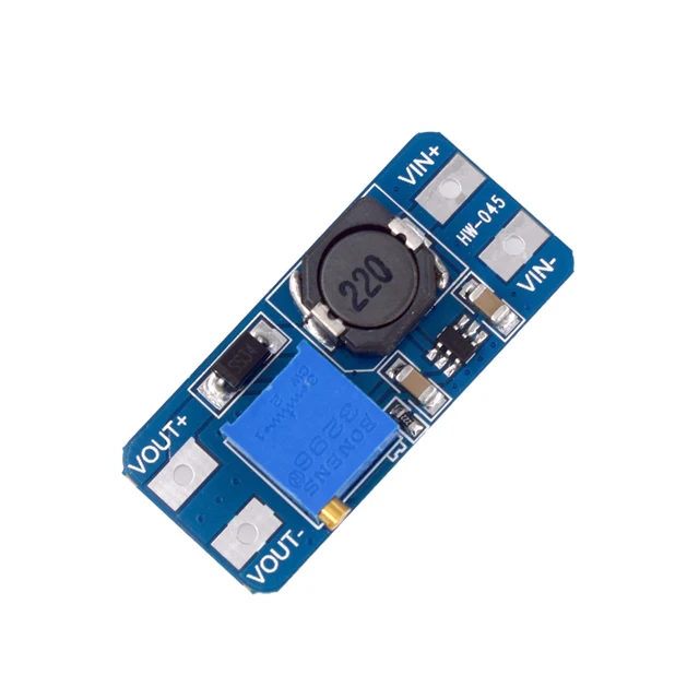 5 módulos elevadores MT3608, convertidores DC-DC, módulos de alimentación elevadores, placa de alimentación, máximo 2A, 2V-24V a 5/9/12/28V para Arduino