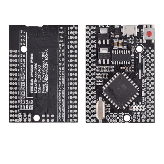 Mega 2560 PRO MINI 5V (Embed) CH340G ATmega2560-16AU with male pinheaders Compatible for arduino Mega 2560 - Imagen 3