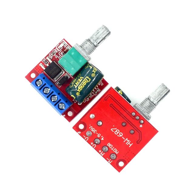 PWM DC Motor Speed Controller Speed Adjustable Switch LED Control Dimming Module DC 4.5V-35V 5A 20khz Max 90W - 画像 (3)
