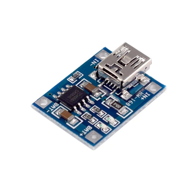 Micro Type-c USB 5V 1A TP4056 Lithium Battery Charger Module Charging Board With Protection Dual Functions Current Protection - Imagen 2