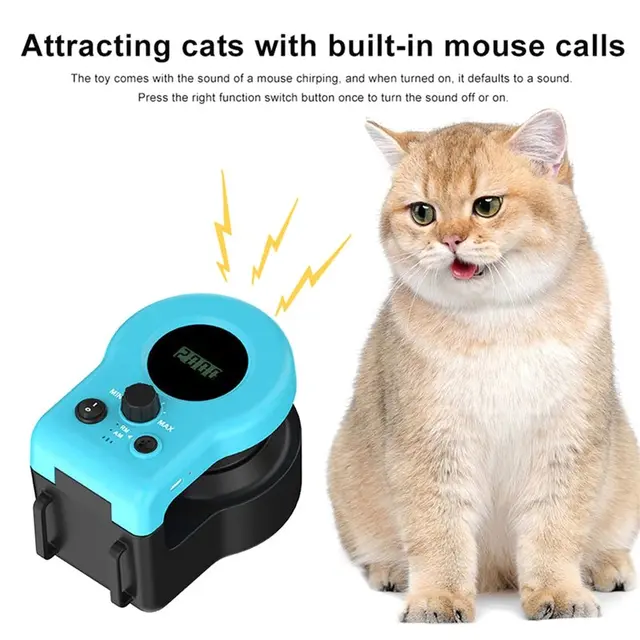 L60A Interactive Cat Chase Run Exercise Adjustable Speed Kitten For Bored Cats Mental Stimulation Cat Treadmill - 画像 (4)