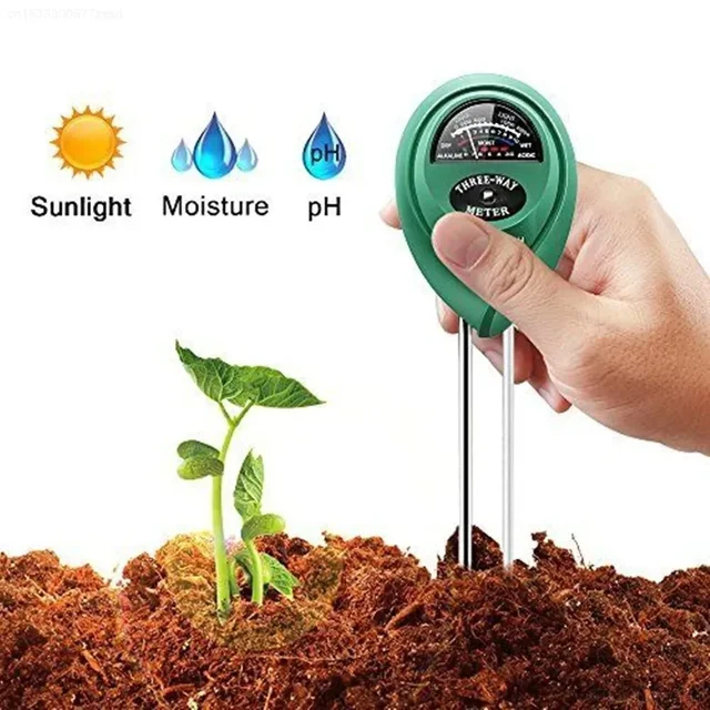 Garden PH Meter Sunlight 3in1 Soil PH Tester Garden Flowers Soil Moisture Sensor Plants Acidity Humidity PH Monitor Detector - Imagen 3