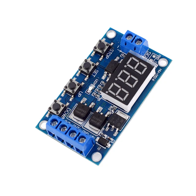 Trigger Cycle Timing Delay Switch Circuit Dual MOS Tube Control Board Instead Of Relay Module - Imagen 2