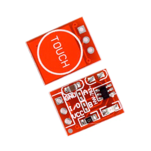 5PCS TTP223 Touch Key Switch Module Touching Button Self-Locking No-Locking Capacitive Switches Single Channel For Arduino l8 - 画像 (3)