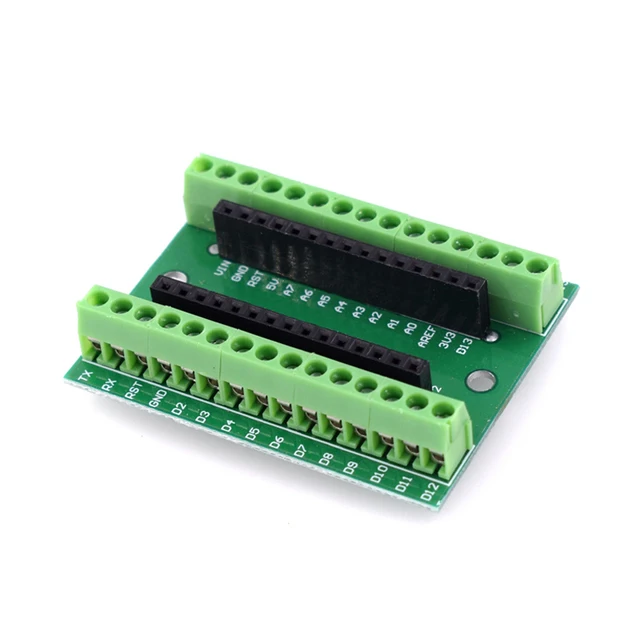NANO V3.0 Controller Terminal Adapter Expansion Board NANO V 3.0 IO Shield Simple Extension Plate For Arduino AVR ATMEGA328P - Imagen 5