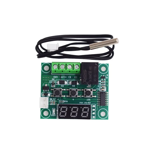 W1209 Digital Thermostat Temperature Controller Miniature Thermostat Temperature Control Switch Panel with Waterproof NTC Probe - Imagen 2