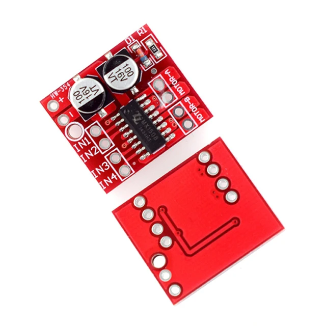 MX1508 DC Motor Driver Module 2V-10V 1.5A 2-Way Reversing PWM Speed Dual H Bridge Stepper Motor Driver Board L298N - 画像 (2)
