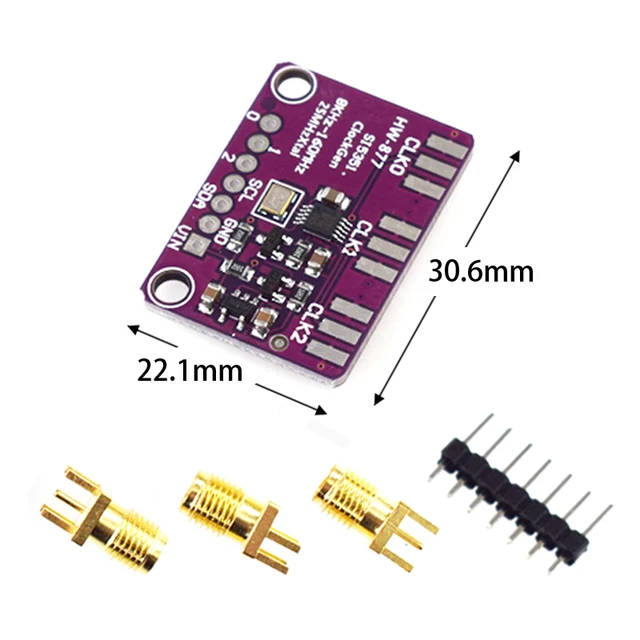 DC 3V-5V Si5351A Si5351 I2C Clock Generator Breakout Board Module Si 5351 A Signal Generator Clock 8KHz-160MHz – Bild 4