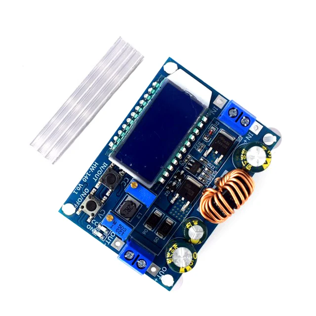 DC-DC Buck Boost Converter Module 5.5-30V to 0.5-30V 4A 35W Adjustable Step Up Down Voltage Regulator LCD Digital Voltmeter - Imagen 2