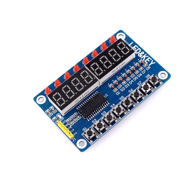 TM1638モジュールキーディスプレイ(AVR Arduino用)新型8ビットデジタルLEDチューブ8ビット